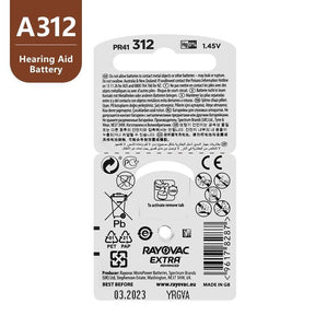 Pilha para Aparelho Auditivo A312 - 60 unidades