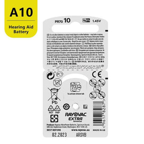 Pilha para Aparelho Auditivo A10 - 60 unidades
