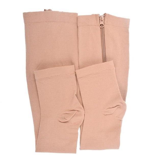 Alivium Socks meias de alta tecnologia com ziper para alivio de dores e varizes