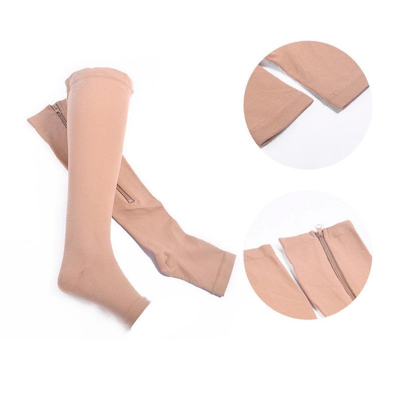 Alivium Socks meias de alta tecnologia com ziper para alivio de dores e varizes