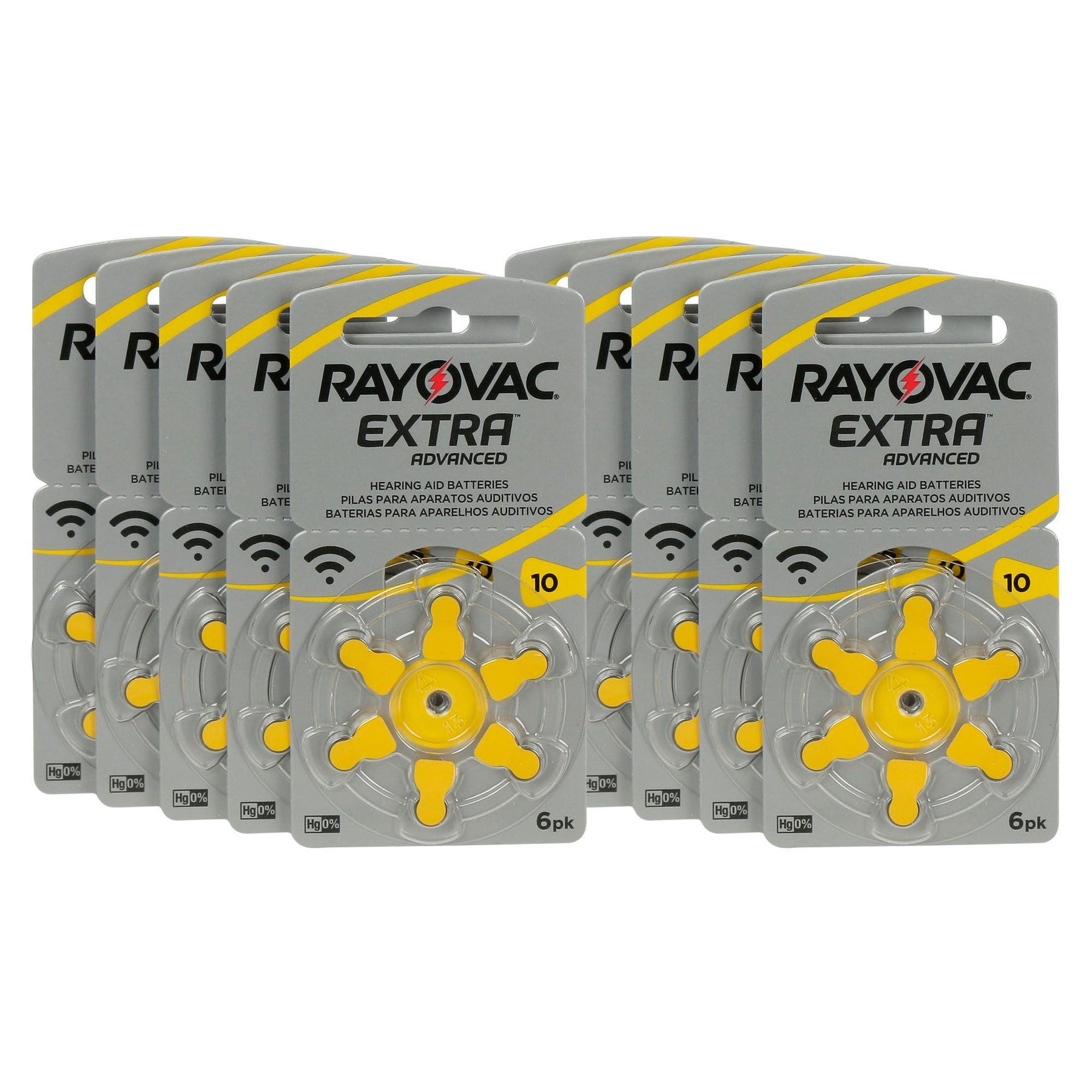 Pilha para Aparelho Auditivo A10 - 60 unidades