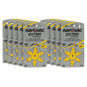 Pilha para Aparelho Auditivo A10 - 60 unidades